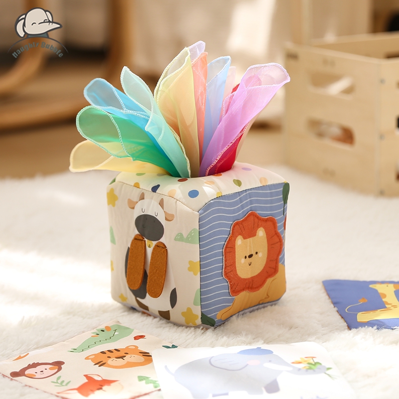 Board Game For Kids - Juguetes Montessori, caja mágica de pañuelos