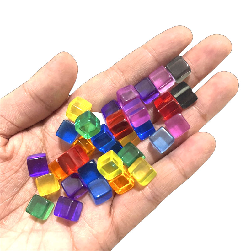 Board Game The Sims - 100 unids/set 8mm cubo transparente dados