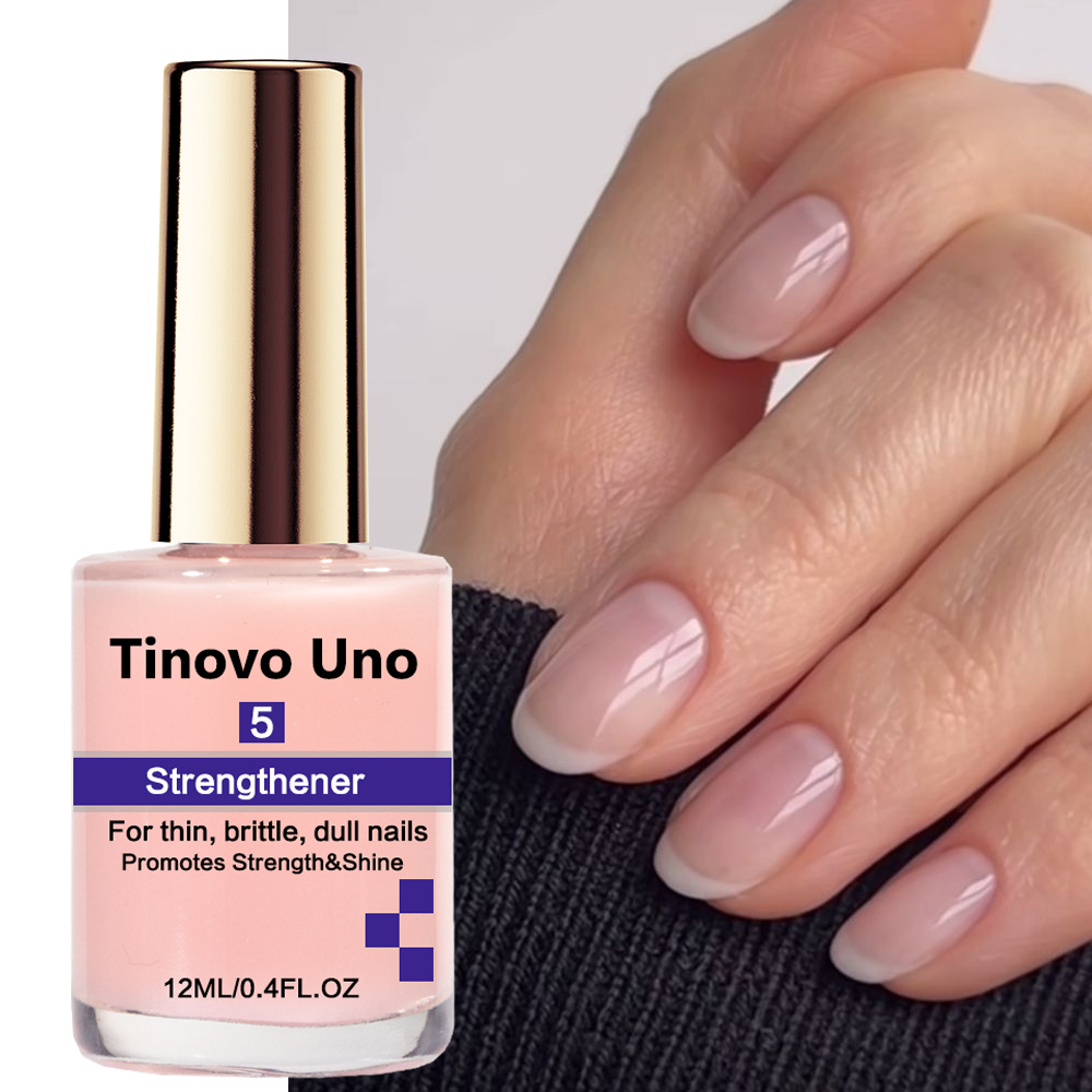 Cooperative Card Game - Tinovo Uno fortalecedor de uñas rosa,