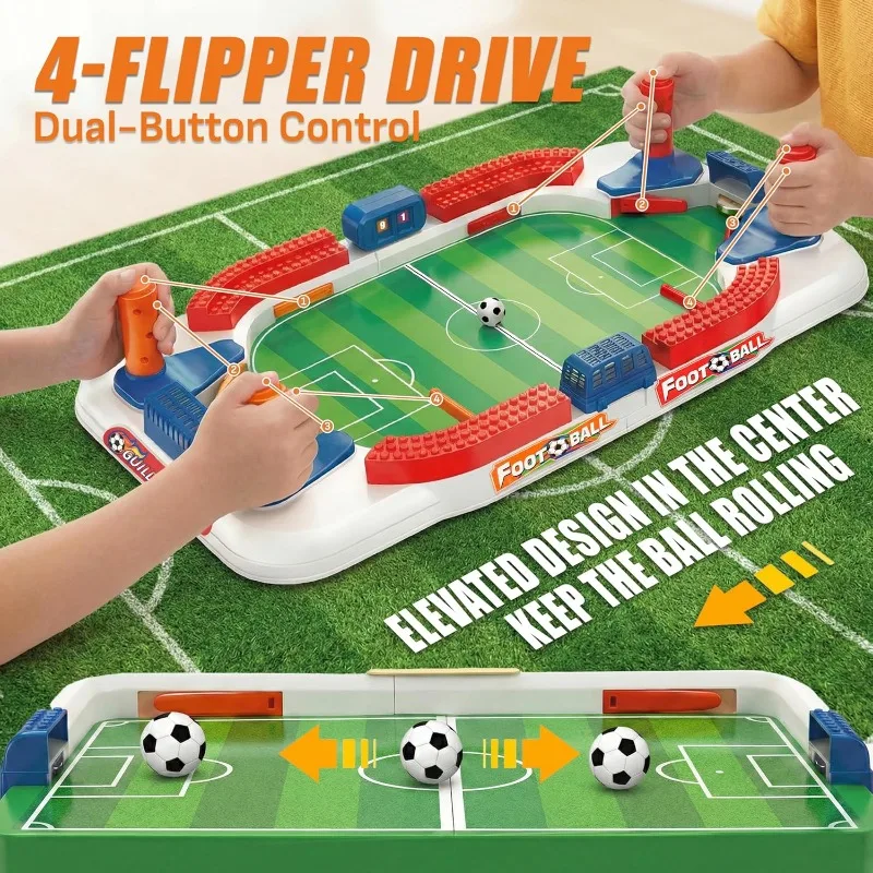 Board Game Flip 7 - Mini Juego de Fútbol de Mesa