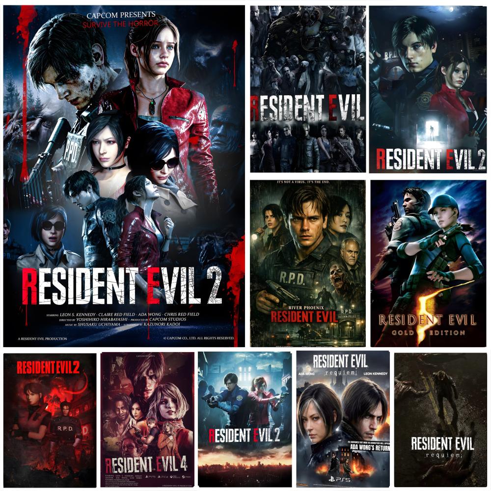 Board Game Resident Evil - Póster de Videojuego Clásico C-Hot, Resident-Evil,