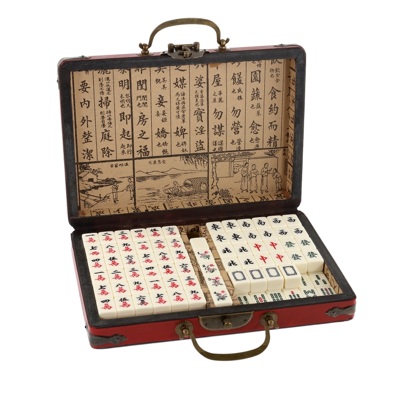 Board Game Vantage - Juego de Mahjong Chino de 144