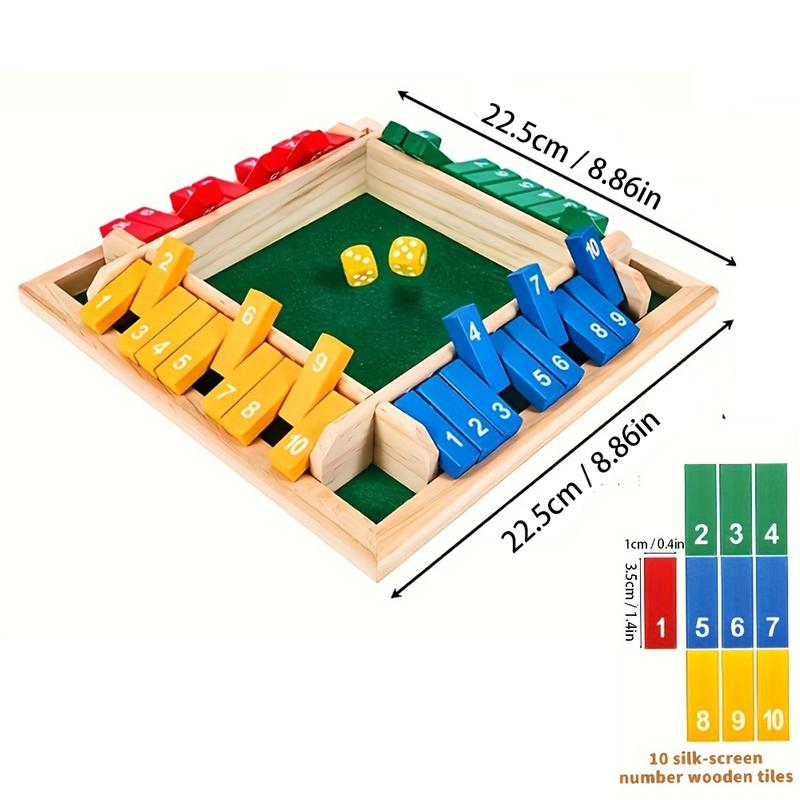 Juego de Mesa de Madera con Da - Board Game Flip 7 reseña y precio