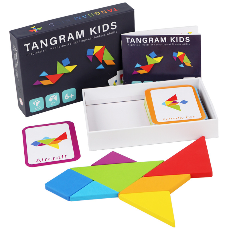 Rompecabezas Tangram de madera - Board Game For 6 Years Old reseña y precio
