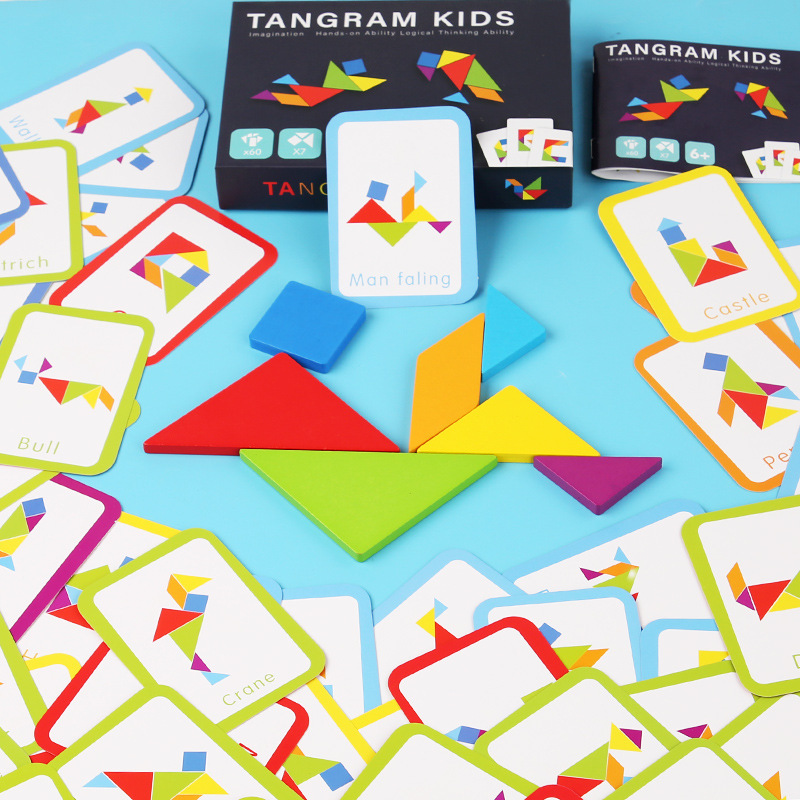 Rompecabezas Tangram de madera - Board Game For 6 Years Old reseña y precio