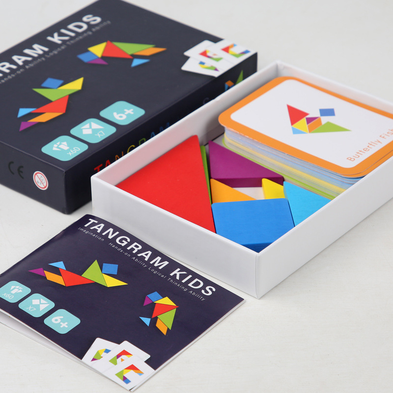 Rompecabezas Tangram de madera - Board Game For 6 Years Old reseña y precio