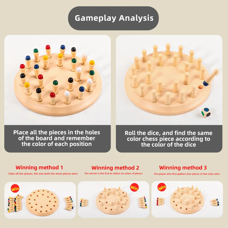 Juego de Memoria de Ajedrez, J - Board Game For 6 Years Old reseña y precio